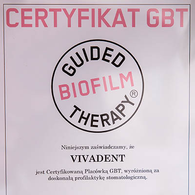 certyfikat stomatolog dentysta